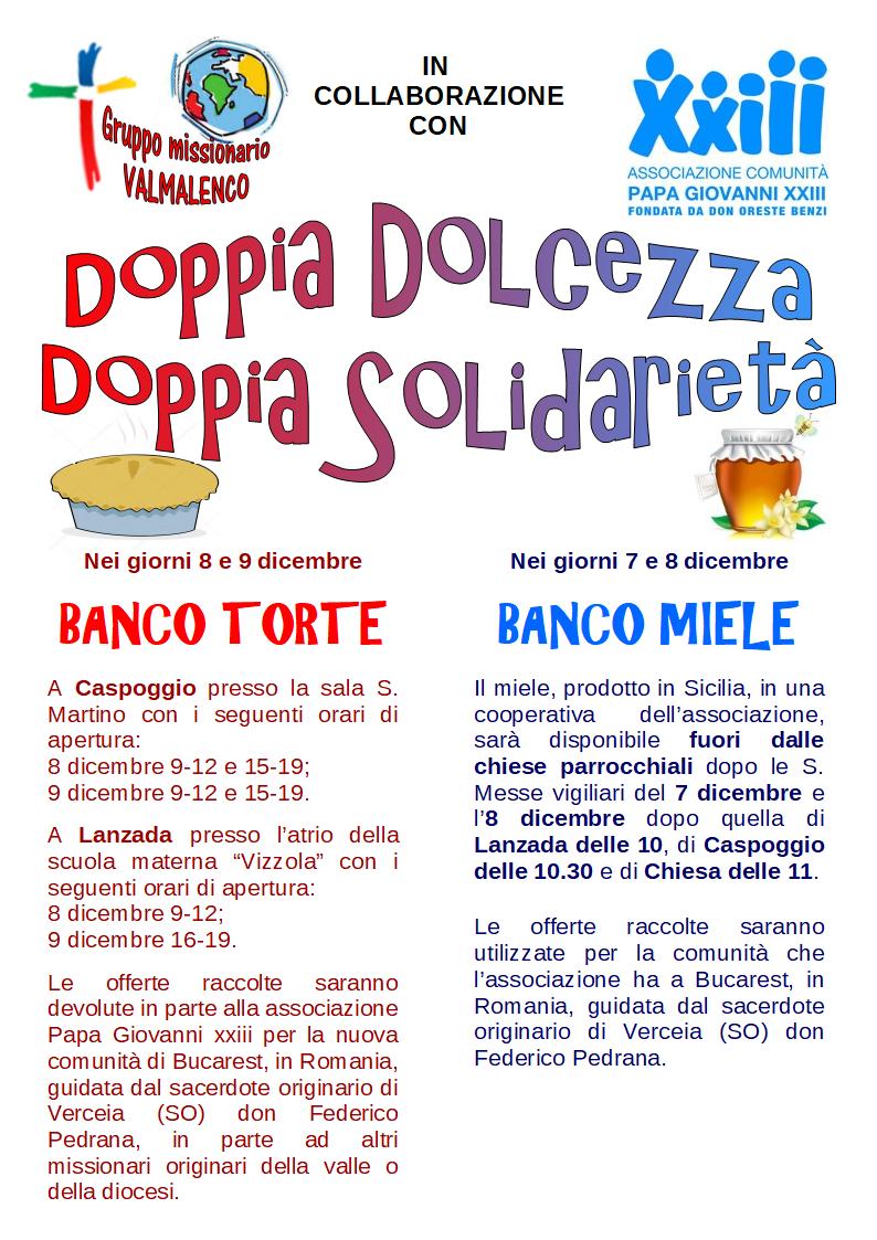 Doppia Dolcezza: banco miele + banco torte